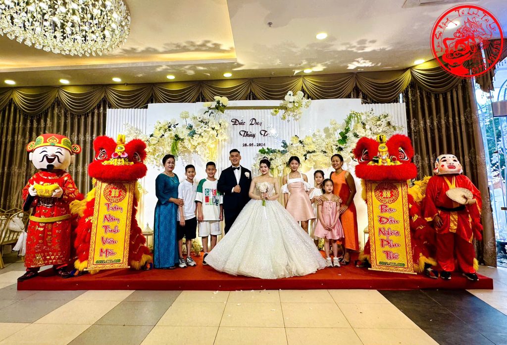 múa lân đám cưới đám hỏi lễ vu quy hà nội
