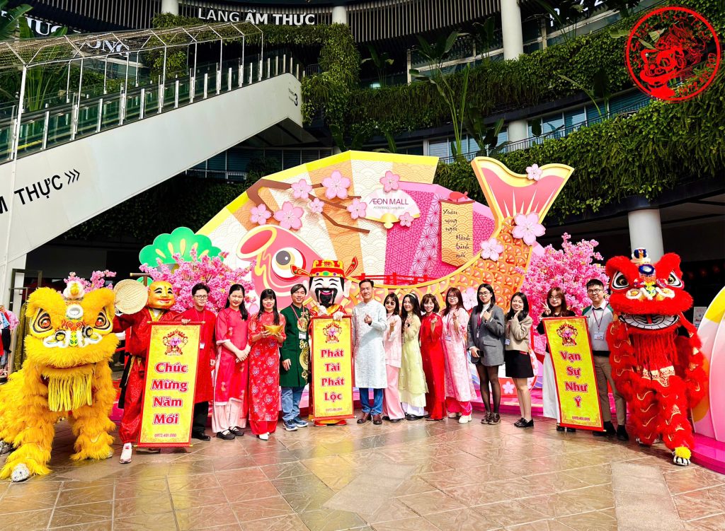 thuê múa lân hội chợ tết