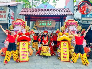Bánh tráng thịt heo, khai trương, thuê múa lân khai trương, tổ chức khai trương, dịch vụ khai trương, lân sư rồng Hà Nội, múa lân Hà Nội